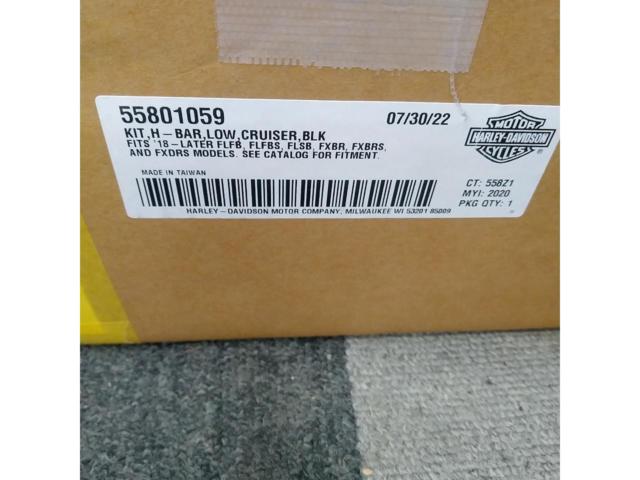 HARLEY-DAVIDSON genuine
1.25 inches
Fused
Low handlebar
Gloss Black
55801059