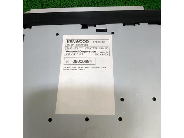 KENWOOD
DPX50MDD
CD / MD / AUX tuner