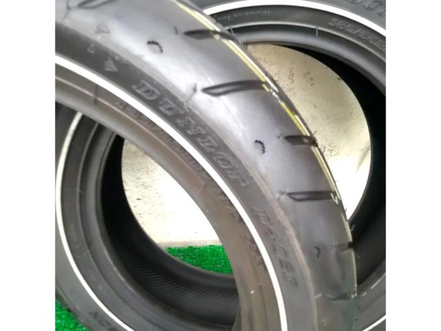 【DUNLOP】D407 130/80-17 130/80B17 +180/65-17 18065/B17 ハーレータイヤセット
