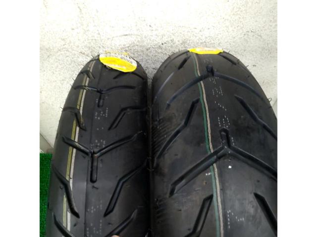 【DUNLOP】D407 130/80-17 130/80B17 +180/65-17 18065/B17 ハーレータイヤセット
