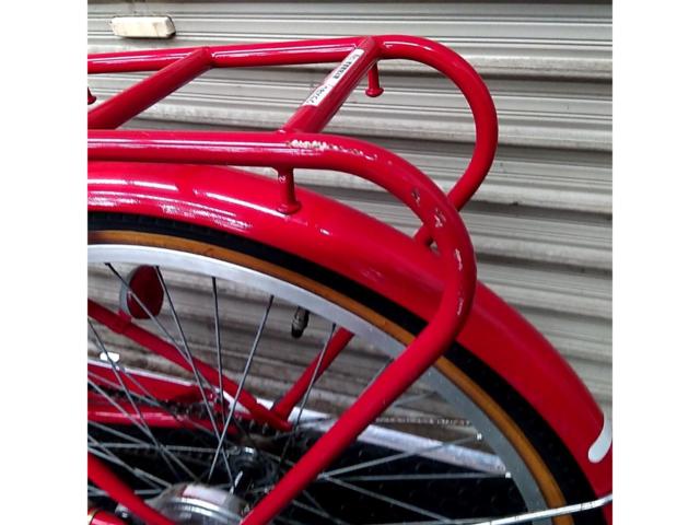 【わけあり現状販売】メーカー不明 APUA 22×1-3/8 シングルギアジュニアサイクル レッド