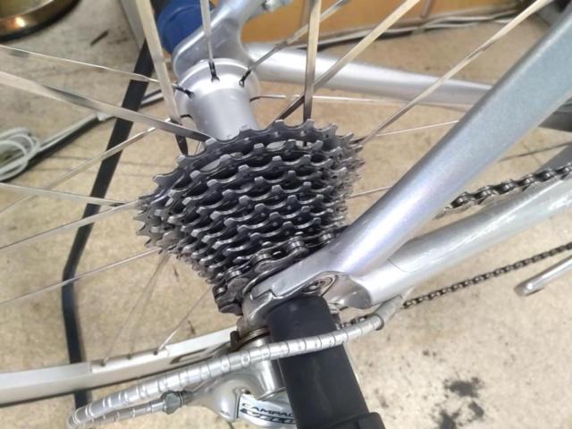 【わけあり現状販売】BIANCHI 928 LUNA 700×23C 2×10段変速 カーボンフレームロードバイク シルバー