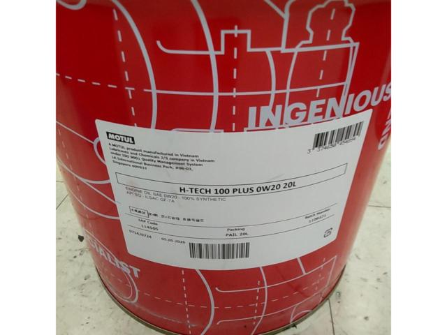 【0W-20 20L】MOTUL H-TECH 100 PLUS エンジンオイル