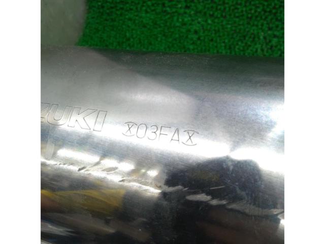 【フランジのカラー欠品あり/サイレンサー凹みあり】SUZUKI イナズマ1200(GV76A)純正マフラー