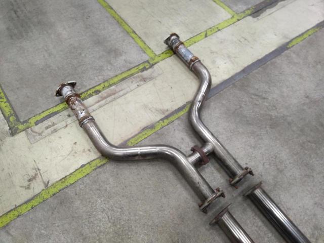 メーカー不明 スカイラインクーペ/V36用 中間+フロントストレートパイプ