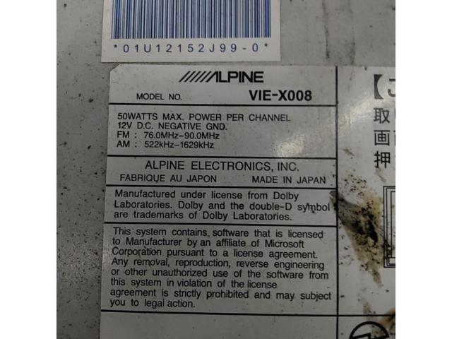 ※ screen failure
Wakeari
ALPINE
VIE-X008