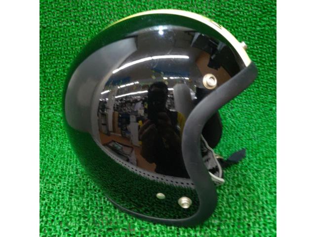 【BUCO】ブラック/ホワイトストライプ JET500-TX ジェットヘルメット 56-58cm 1999年