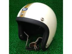 【BUCO】ホワイト/ゴールドストライプ JET500-TX ジェットヘルメット 57.5cm 2003年