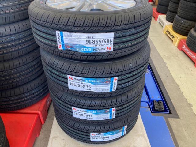 ホンダ純正(HONDA)  フィットRS純正ホイール  + KENDA(ケンダ) KENDA(ケンダ) KR32 185/55R16 83H