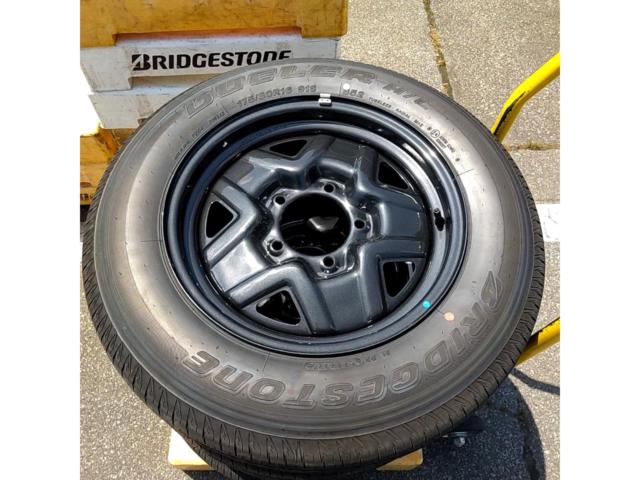 ☆納車外し☆ スズキ ジムニー/JB64 純正スチールホイール ＋ BRIDGESTONE DUELER H/L
