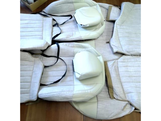 Sandii シートカバー ライズ アーズグレー/アイボリー