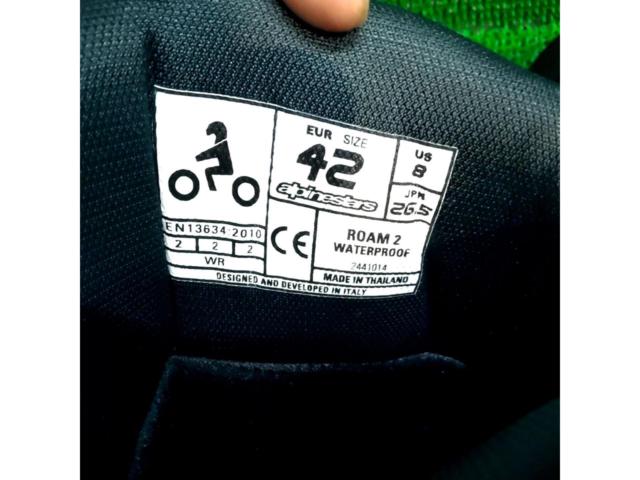 Size: 26.5cm Alpinestars
ROAM
WATERPROOF
BOOTS