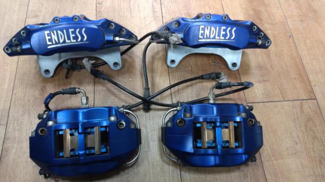 ENDLESS m4/s2前後ブレーキキャリパー+ローターセット【インプレッサWRX STi/GRB GRF】