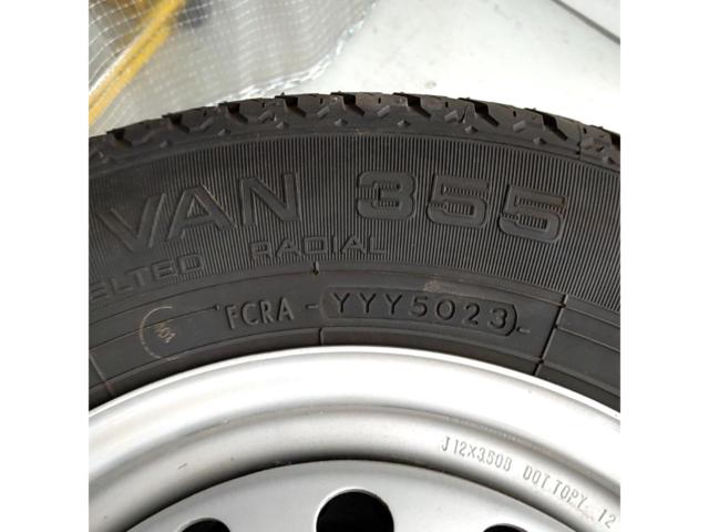 DAIHATSU ハイゼット純正スチールホイール+YOKOHAMA SUPER VAN 355 145/80R12