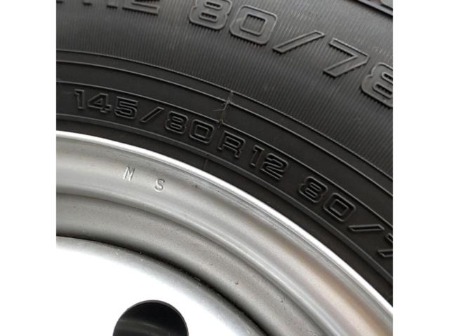 DAIHATSU ハイゼット純正スチールホイール+YOKOHAMA SUPER VAN 355 145/80R12