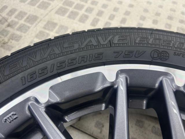 HONDA N-BOXカスタム/JF5 純正ホイール+DUNLOP ENASAVE EC300 165/55R15