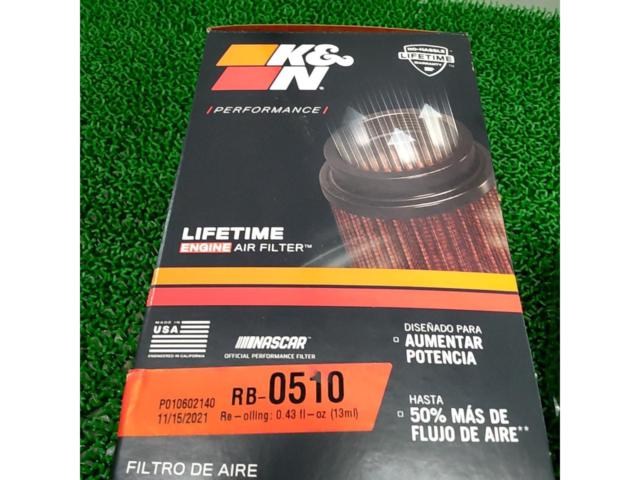 K&N ラウンドストレート/ラバー SR400/500/TW200/CL400 Φ54(89X127)/アングル5°