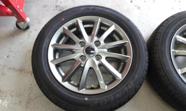 JAPAN SANYO スポークホイール  + DUNLOP SP SPORT 230 165/60-14 4本