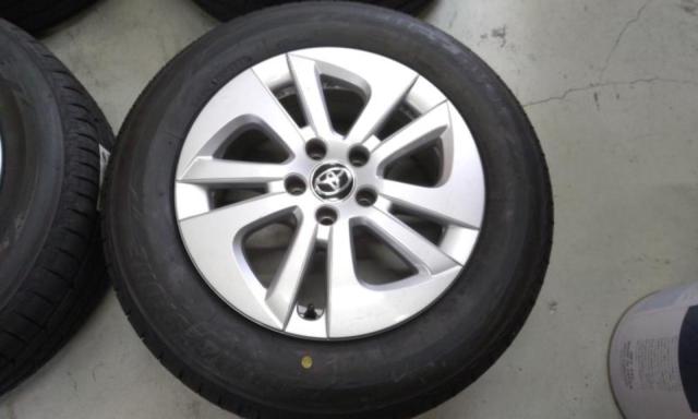 トヨタ純正(TOYOTA)  50系プリウス 純正ホイール  + BRIDGESTONE LUFT RV2 195/65R15 ★ラベル付き未使用品★