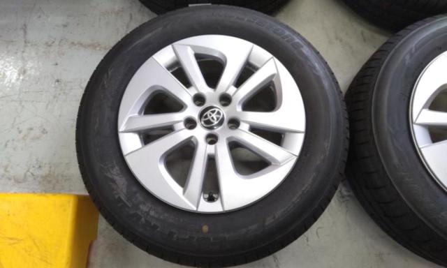 トヨタ純正(TOYOTA)  50系プリウス 純正ホイール  + BRIDGESTONE LUFT RV2 195/65R15 ★ラベル付き未使用品★
