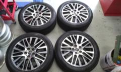 トヨタ純正30系アルファード前期純正切削光輝ホイール  +PIRELLI Cinturato P1 SUV 235/50-18