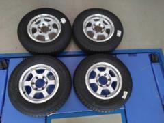 メーカー不明 スポークホイール  + YOKOHAMA BluEarth-Van RY55 195/80R15 4本セット