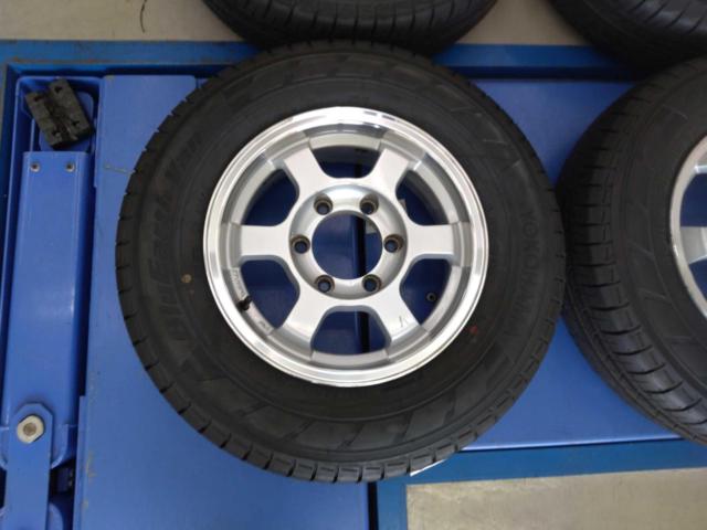 メーカー不明 スポークホイール  + YOKOHAMA BluEarth-Van RY55 195/80R15 4本セット