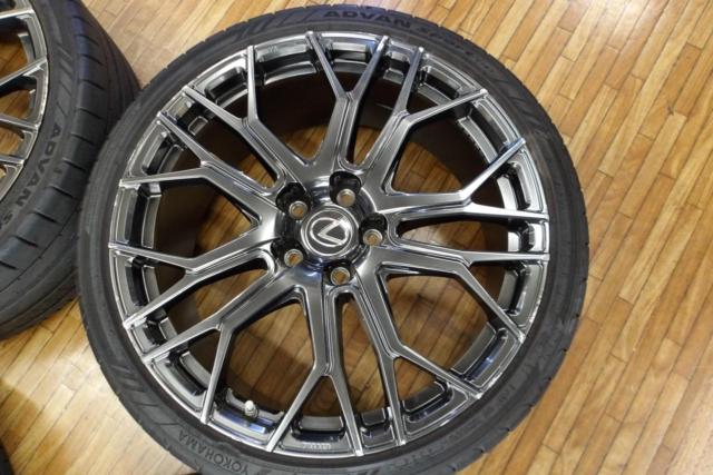 ☆バランス調整済☆【TRD(ティーアールデ】 IS500(USE30) F-SPORT(Fスポーツ)鍛造純正オプションホイール+【YOKOHAMA】ADVAN SPORT V107