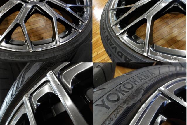 ☆バランス調整済☆【TRD(ティーアールデ】 IS500(USE30) F-SPORT(Fスポーツ)鍛造純正オプションホイール+【YOKOHAMA】ADVAN SPORT V107