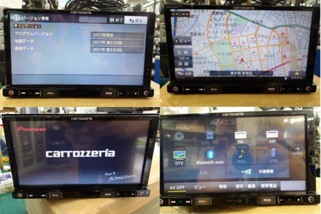 ☆【Caroozzeria】 スバル純正オプション AVIC-RZ901ZP  CD/DVD/4×4フルセグ/Buletooth(音楽/ハンズフリー) 2017年モデル