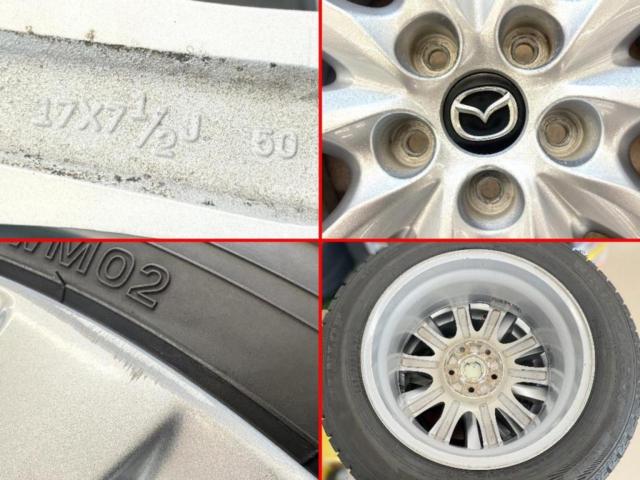 マツダ(MAZDA) GJ系アテンザ純正 + DUNLOP(ダンロップ) WINTERMAXX02 WM02 225/55R17 97Q 2024年製 4本