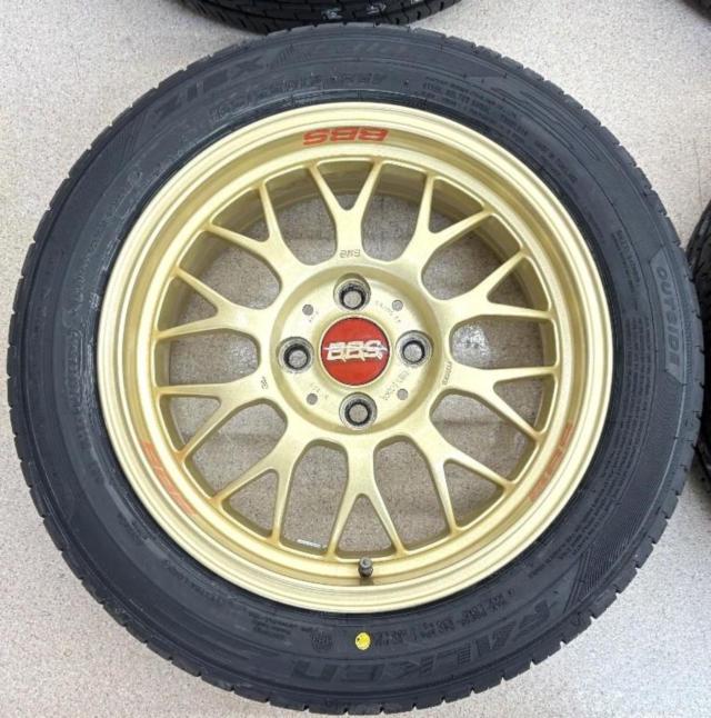 Unused tires + used aluminum wheel set
BBS
RG-F
RG357
+
FALKEN
ZIEX
ZE310R
185 / 55R15
86V
XL
Made in 2026
4 pieces set