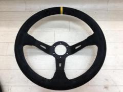 ノーブランド ディープコーンアルカンターラステアリング 350mm