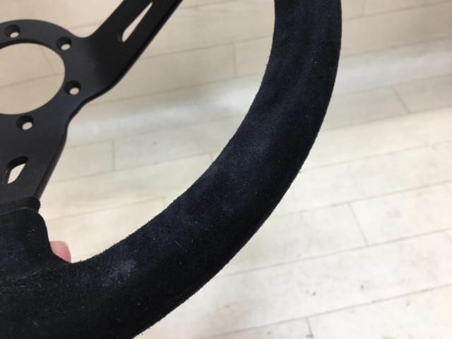 ノーブランド ディープコーンアルカンターラステアリング 350mm