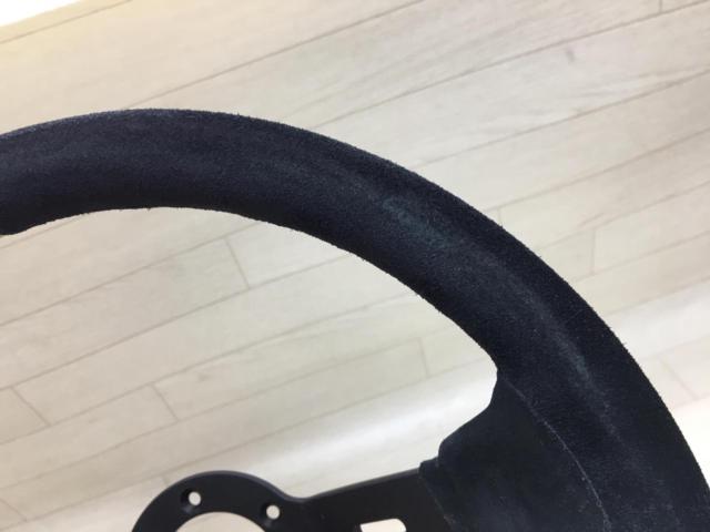 ノーブランド ディープコーンアルカンターラステアリング 350mm