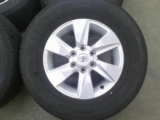 Toyota original (TOYOTA)
150 system Prado late
Original wheel
+
BRIDGESTONE (Bridgestone)
ALENZA
LX100