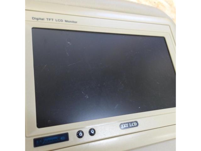 【ワケアリ】メーカー不明 汎用ヘッドレストモニター 2個