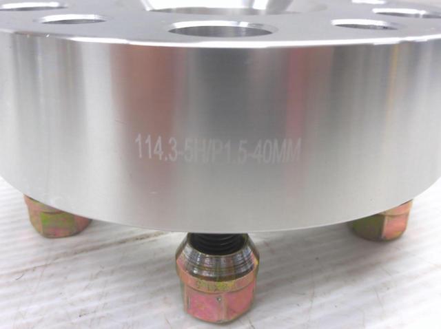Durax ワイドトレッドスペーサー 2枚セット 〔114.3-5H P1.5 40mm〕 未使用 Z07014