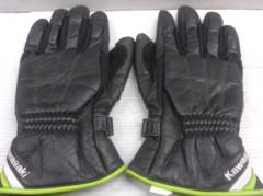 KAWASAKI 冬用ロングレザーグローブ 左右セット Z08048