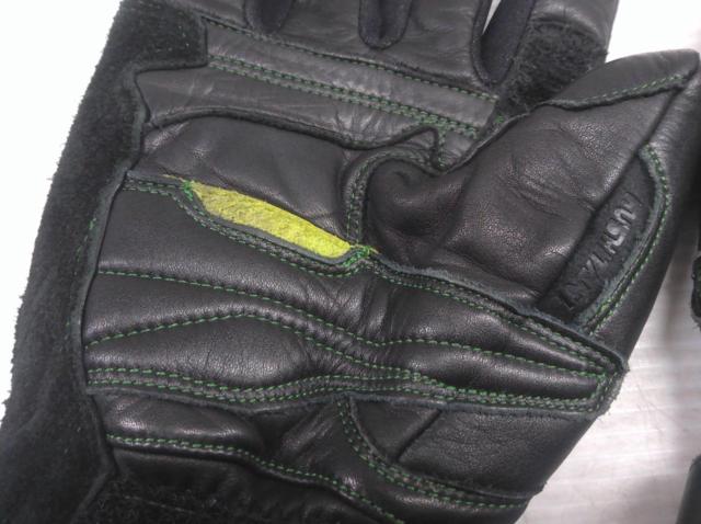 KAWASAKI 冬用ロングレザーグローブ 左右セット Z08048