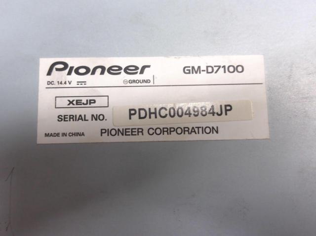 carrozzeria
GM-D7100
600Wx1
Monaural power amplifier
Z08150