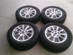 〔純正平座ナット専用〕 BRIDGESTONE ECO FORME SE-15 + BRIDGESTONE BLIZZAK VRX3 195/65-15 スタッドレスタイヤ4本 Z08032