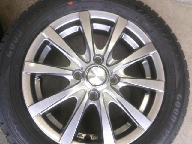 YOKOHAMA STANDARD WHEEL GRASS RX + GOODYEAR ICE NAVI  8 155/65-14 4本セット Z08061