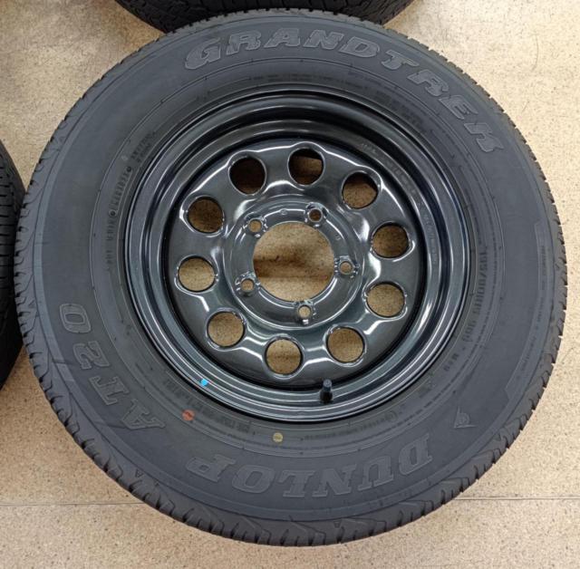 SUZUKI 純正 JB74系 ジムニーシエラ スチールホイール + DUNLOP GRANDTREK AT20 96S