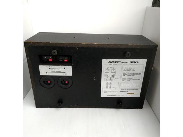 BOSE
MODEL
501X
2.1ch speaker system
Bass box/cube speaker x 4