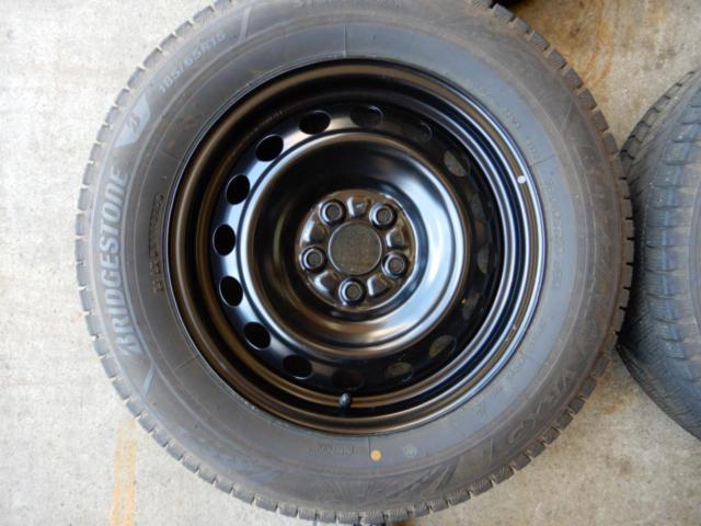 トヨタ純正 MXP10シエンタ Zグレード純正 スチールホイール  + BRIDGESTONE BLIZZAK VRX3