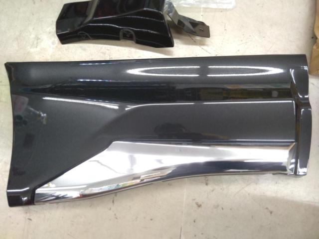 【MODELLISTA】GRAN BLAZE PHEV サイドスカート プレシャスブラックパール MSD4-448003-C1 ※欠品箇所あり