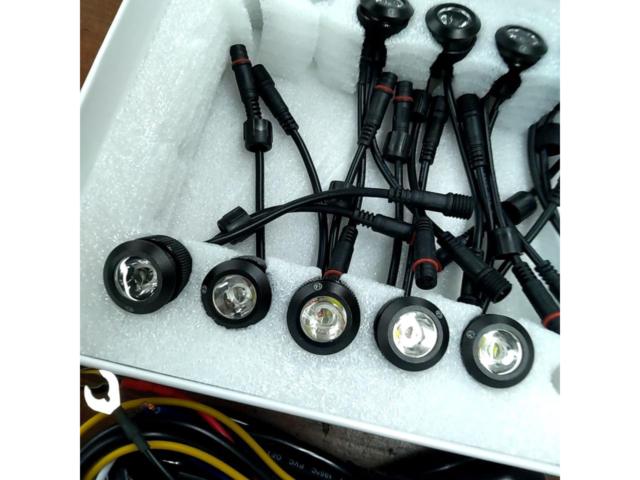 Embedded LED daytime running light kit