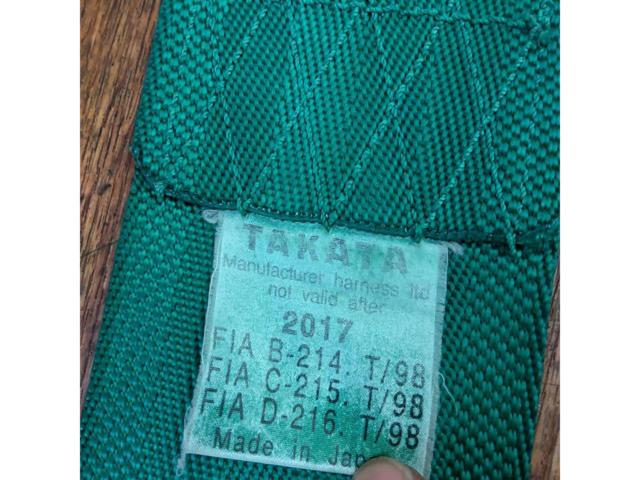 TAKATA  3インチターンバックル式4点シートベルト (レーシングハーネス)