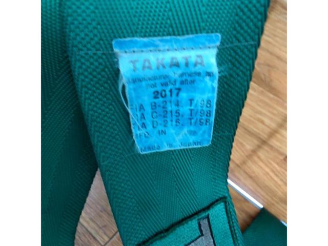 TAKATA  3インチターンバックル式4点シートベルト (レーシングハーネス)